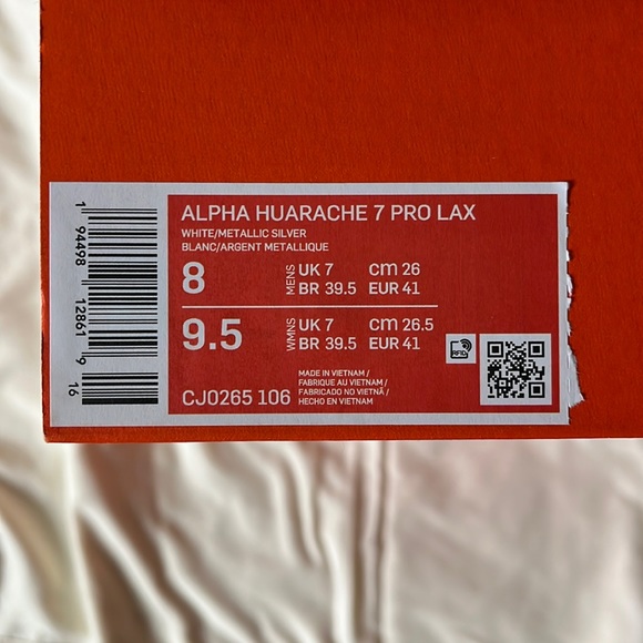 Nike Alpha Huarache 7 Pro Lacrosse Cleats.